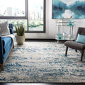 SAFAVIEH Madison Collection Area Rug - 10 x 14, Grey & Blue, Modern Abstract Design, Non-Shedding & Easy Care, Ideal for High 