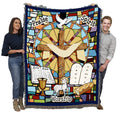 Pure Country Weavers Sunday School Blanket - Religious Gift Tapestry Throw Woven From Cotton - Made In The Usa (72X54)