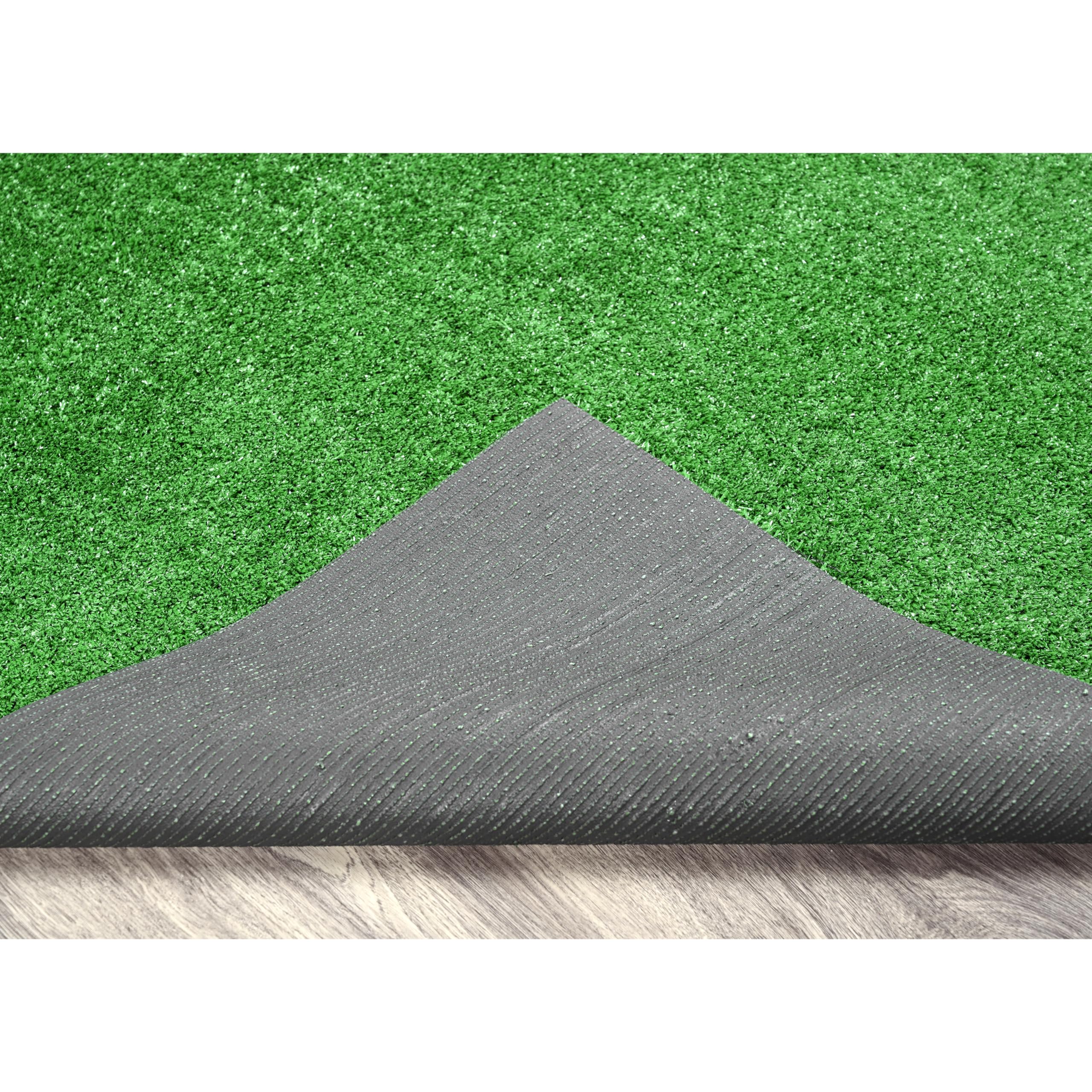 Garland Rug Artificial Grass 12 Ft. X 18 Ft. Large Indoor/Outdoor Area Rug Green -Lush Green, Durable, And Low-Maintenance For Patios, Lawns, And More