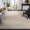 SAFAVIEH Vision Collection X-Large Area Rug - 12 x 18, Creme, Modern Ombre Tonal Chic Design, Non-Shedding & Easy Care, Ideal 