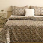 Heimenaogo Egyptian Cotton Duvet Cover California King Sateen Weave, Silky Soft Duvet Cover With Zipper Closure, Long Staple Cot