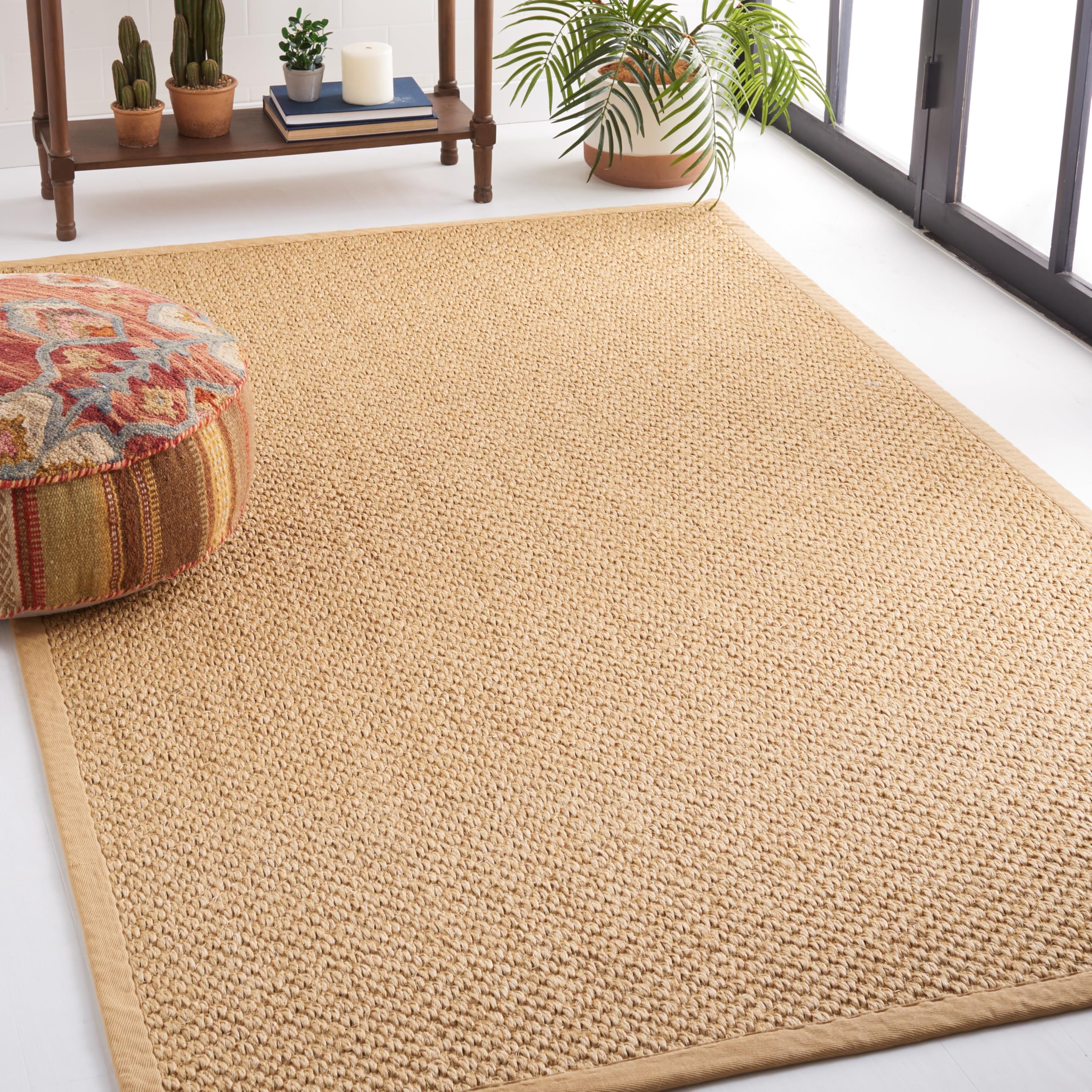 SAFAVIEH Natural Fiber Collection Area Rug - 5 x 8, Maize, Sisal Design, Easy Care, Ideal for High Traffic Areas in Living Roo