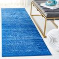 SAFAVIEH Adirondack Collection X-Large Area Rug - 26 x 22, Light Blue & Dark Blue, Modern Ombre Design, Non-Shedding & Easy Ca