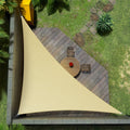 Amgo Custom Size 20' X 22' X 29.7' Beige Right Triangle Sun Shade Sail Upf50+ Agtapt8, Order To Make Canopy Awning, 95% Uv Block