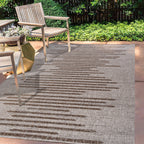 Jonathan Y Smb124A-3 Zolak Berber Stripe Geometric Indoor Outdoor Area-Rug Bohemian Contemporary Easy-Cleaning Bedroom Kitchen Backyard Patio Non Shedding, 3 X 5, Beige/Brown
