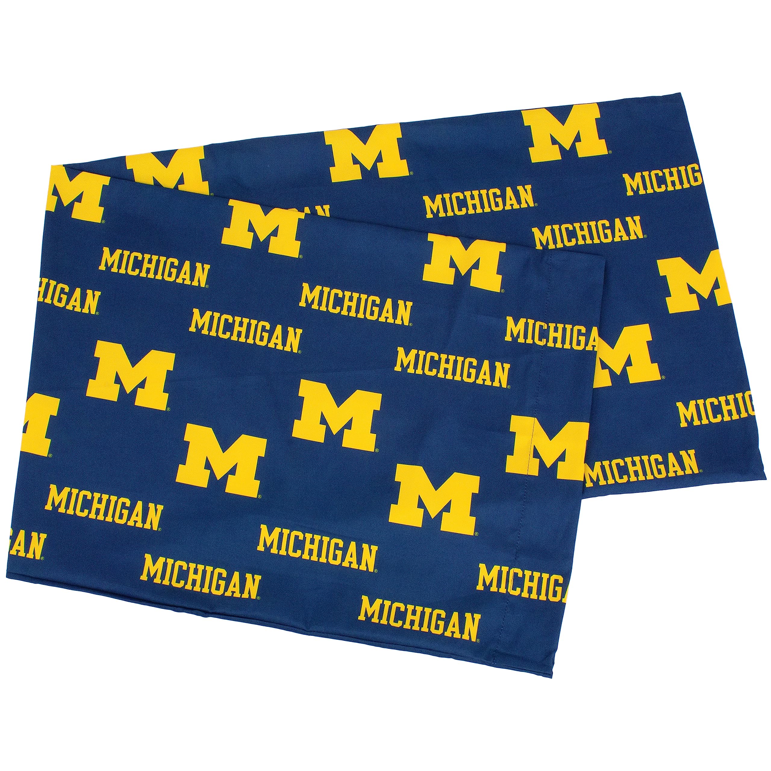 College Covers Everything Comfy Michigan Wolverines Pillowcase, Body Pillow, 20' X 60', Includes 1 Pillowcase