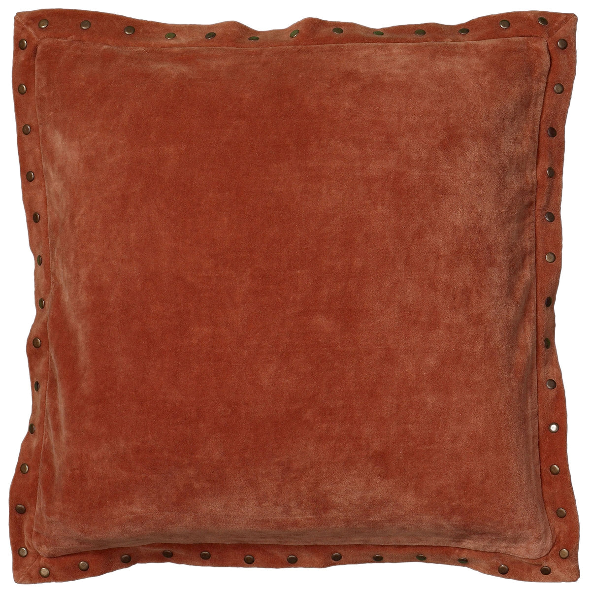 Rizzy Home | T05969 | 18&quot;x18&quot; Orange/Brown/Metallic Decorative Pillow | Down Fill