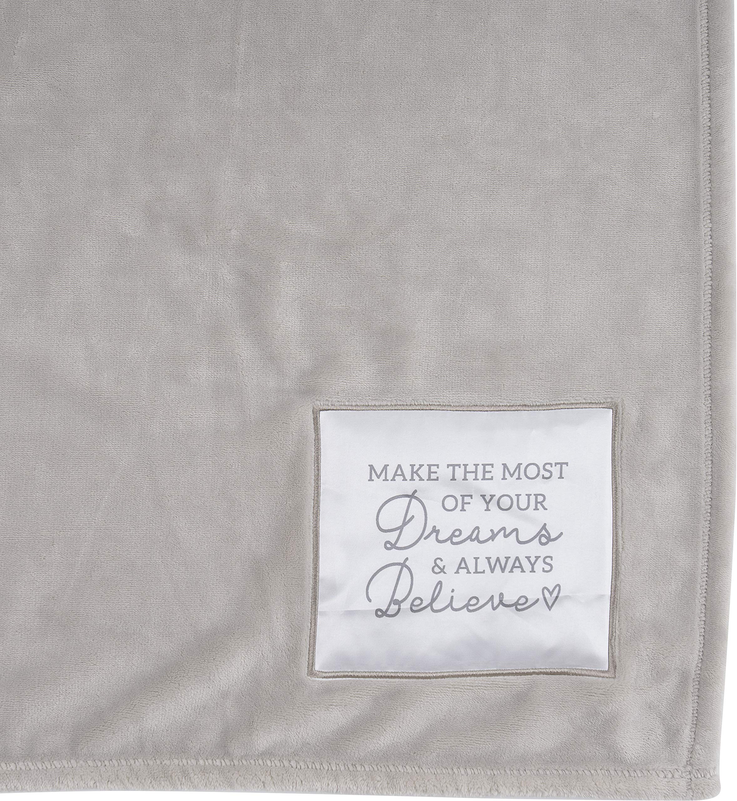 Pavilion - Make The Most Of Your Dreams & Always Believe - 50X60 Inch Super Soft Royal Plush Throw Blanket