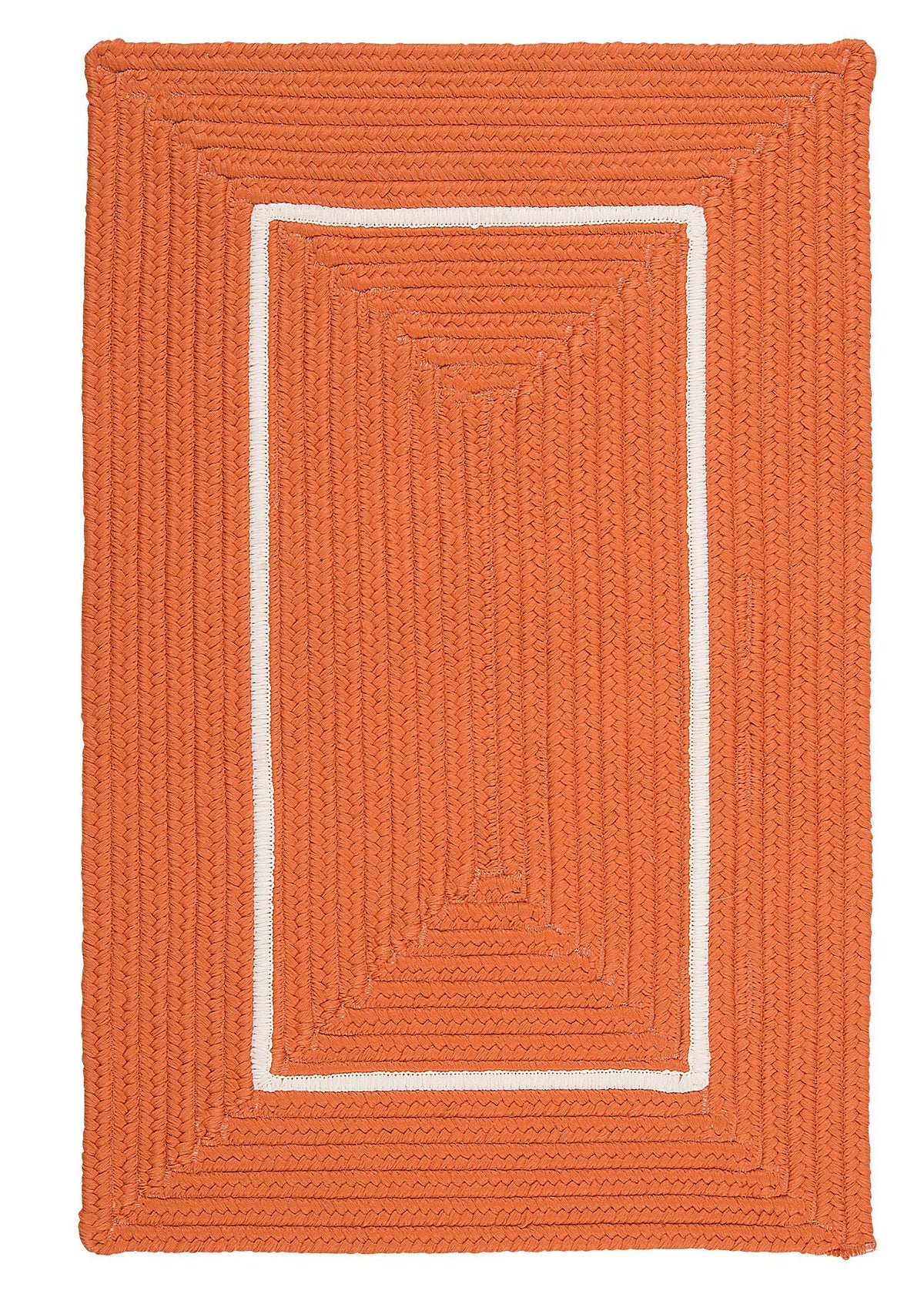 Doodle Edge Area Rug, 8 By 10-Feet, Orange