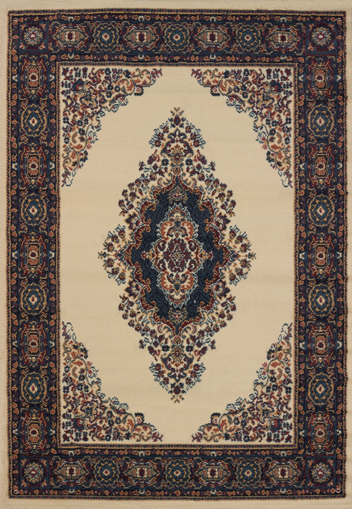 United Weavers Of America Cathedral Manhattan Rug Collection, 5 3 Inch  By 7 6 Inch , Cream (940 35397)