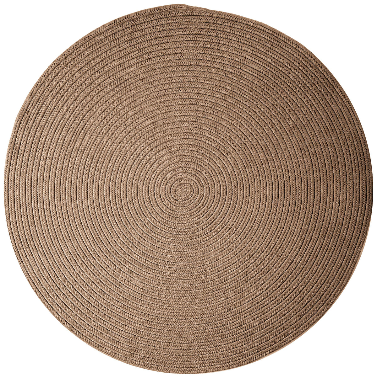 Boca Raton Polypropylene Round Rug 10&quot; X 10&quot; Cashew