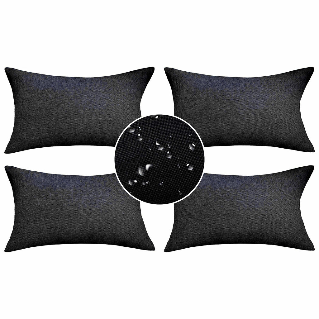 Demetex 12X20 Outdoor Pillow Covers Waterproof Throw Pillow Covers Rectangular Linen Pillow Cases For Couch Balcony And Patio, S