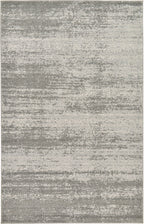 Unique Loom Del Mar Collection Area Rug - Lucille (5' 3'' x 8' Rectangle, Gray/ Ivory)
