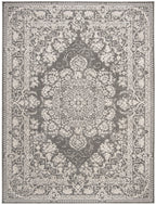 Safavieh Reflection Collection Area Rug - 10' X 14', Dark Grey & Cream, Vintage Distressed Design, Non-Shedding & Easy Care, Ide