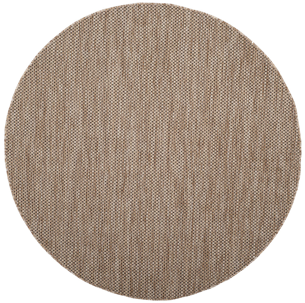 Safavieh Courtyard Collection Area Rug - 10' Round, Aqua & Grey, Non-Shedding & Easy Care, Indoor/Outdoor & Washable-Ideal For Patio, Backyard, Mudroom (Cy8521-37312)