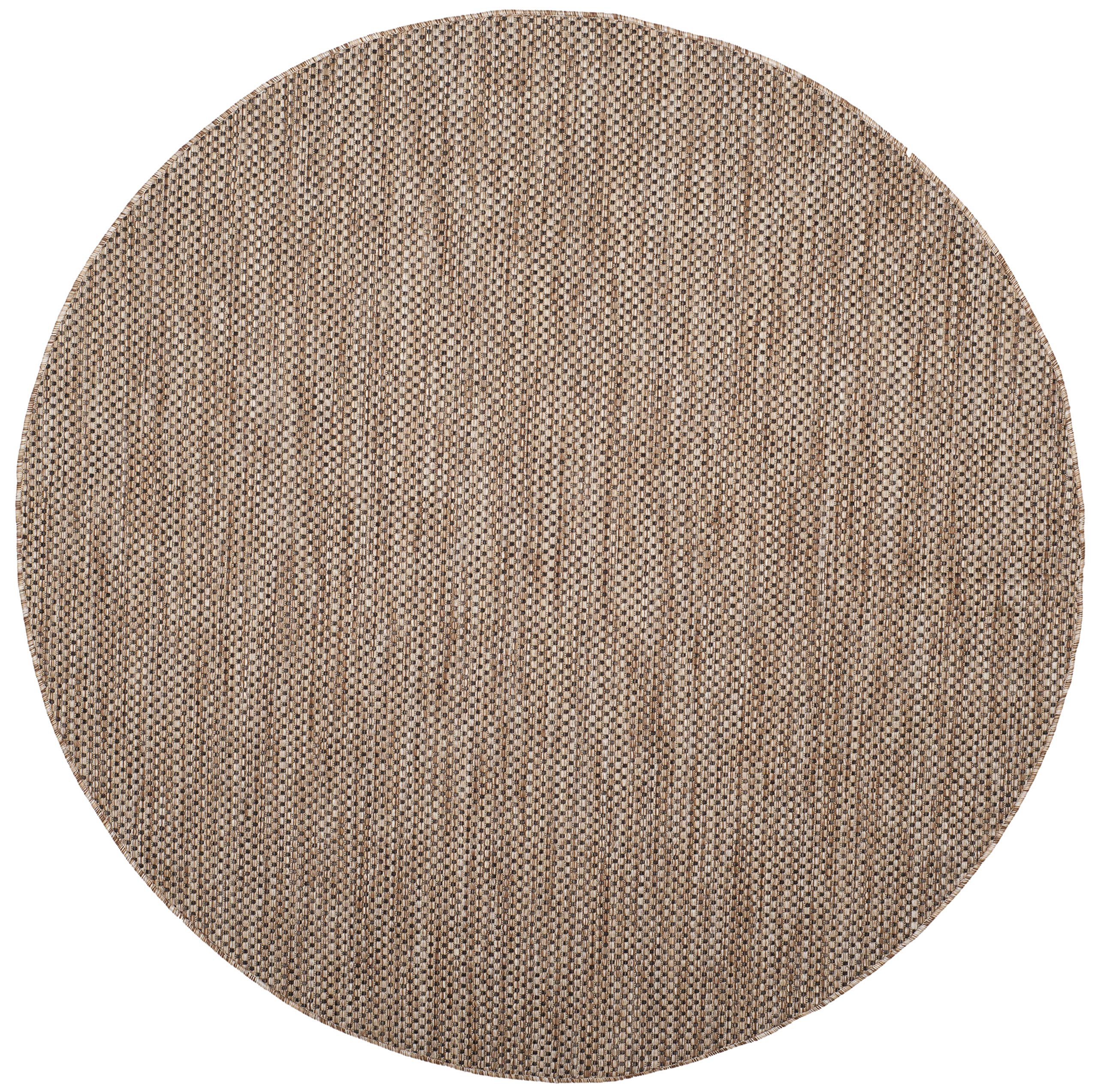 Safavieh Courtyard Collection Area Rug - 10' Round, Aqua & Grey, Non-Shedding & Easy Care, Indoor/Outdoor & Washable-Ideal For Patio, Backyard, Mudroom (Cy8521-37312)