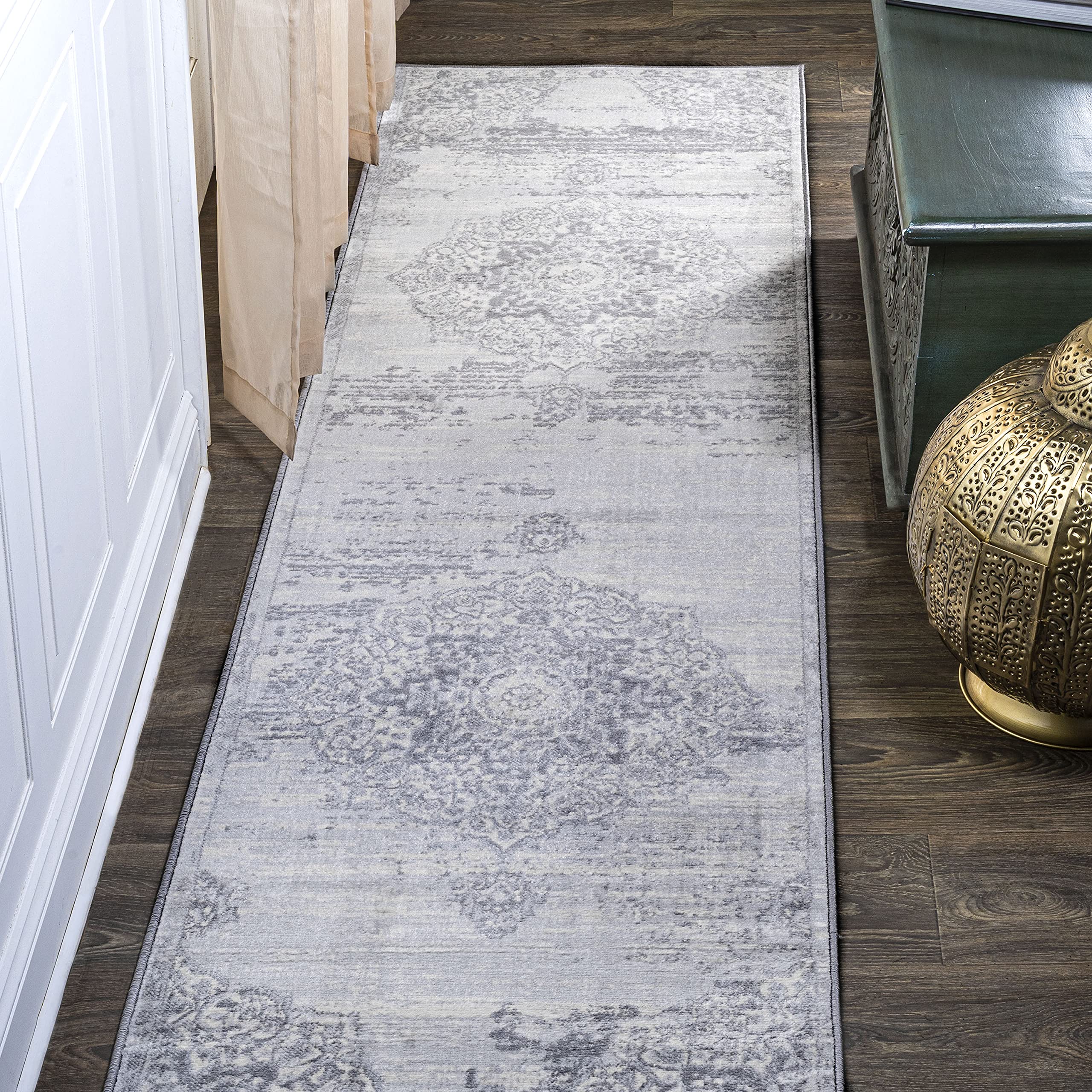 JONATHAN Y MDP106C-6R Modern Vintage Medallion Traditional Indoor Area -Rug Country Easy -Cleaning Bedroom Kitchen Living Room N