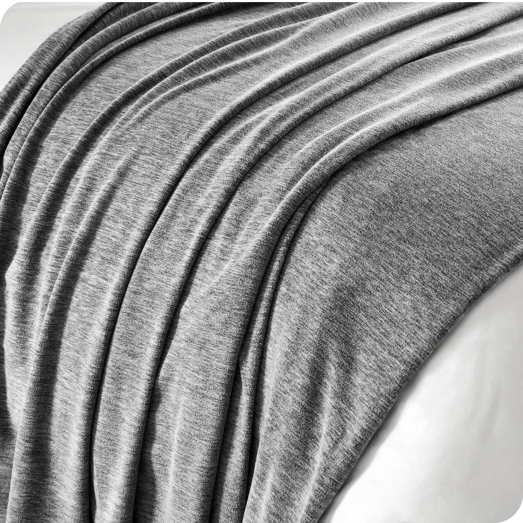 Bare Home Polar Fleece Blanket - Twin/Twin Xl Blanket - Heathered Light Grey - Warm & Cozy - Premium Fleece - Blanket For Bed, C