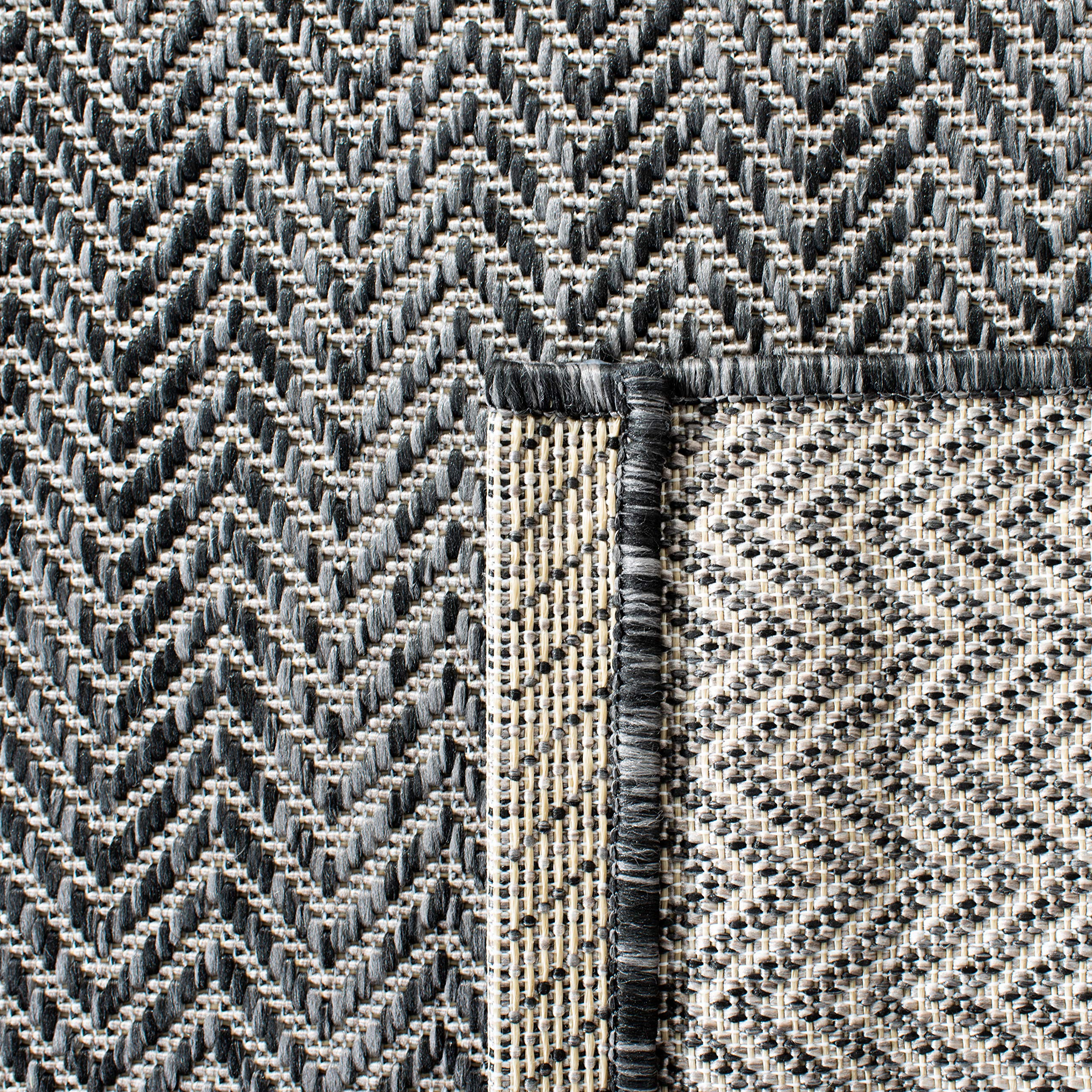 Safavieh Courtyard Collection 2'3' X 16' Black/Beige Cy8022 Indoor/ Outdoor Patio Backyard Mudroom Runner Rug