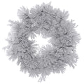Vickerman 30 Inch  Flock Alberta Wreath W/Cones 110Tips  A155330