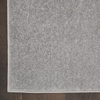 Nourison Essentials Indoor/Outdoor Silver Grey 2'2' X 20 Area Rug, Easy Cleaning, Non Shedding, Bed Room, Living Room, Dining Room, Backyard, Deck, Patio (2X20)