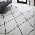 JONATHAN Y SEU102K-5 Cole Minimalist Diamond Trellis Indoor Area-Rug, Modern, Contemporary, Casual Easy-Cleaning,Bedroom,Kitchen