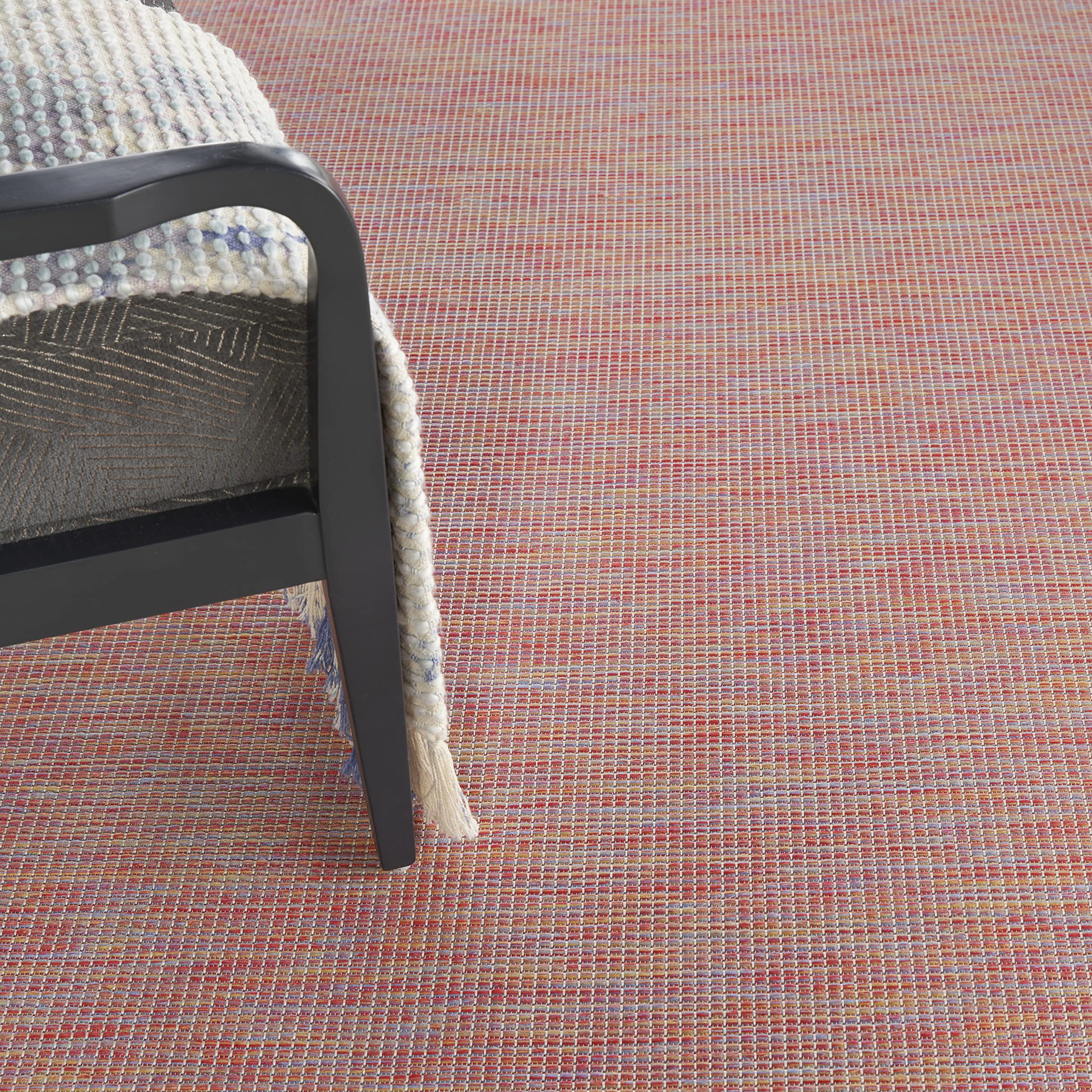 Nourison Positano Indoor/Outdoor Rainbow 8' X 10' Area Rug, Easy Cleaning, Non Shedding, Bed Room, Living Room, Dining Room, Backyard, Deck, Patio (8X10)
