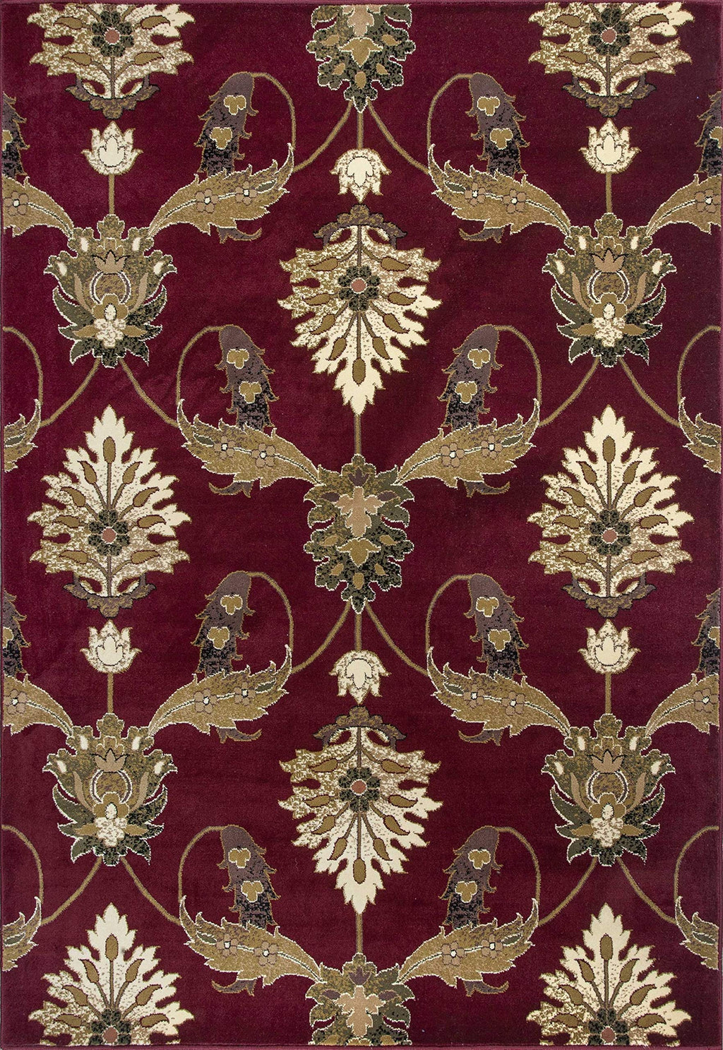 HomeRoots Decor 2'2' x 7'11' Runner Polypropelene Red Area Rug