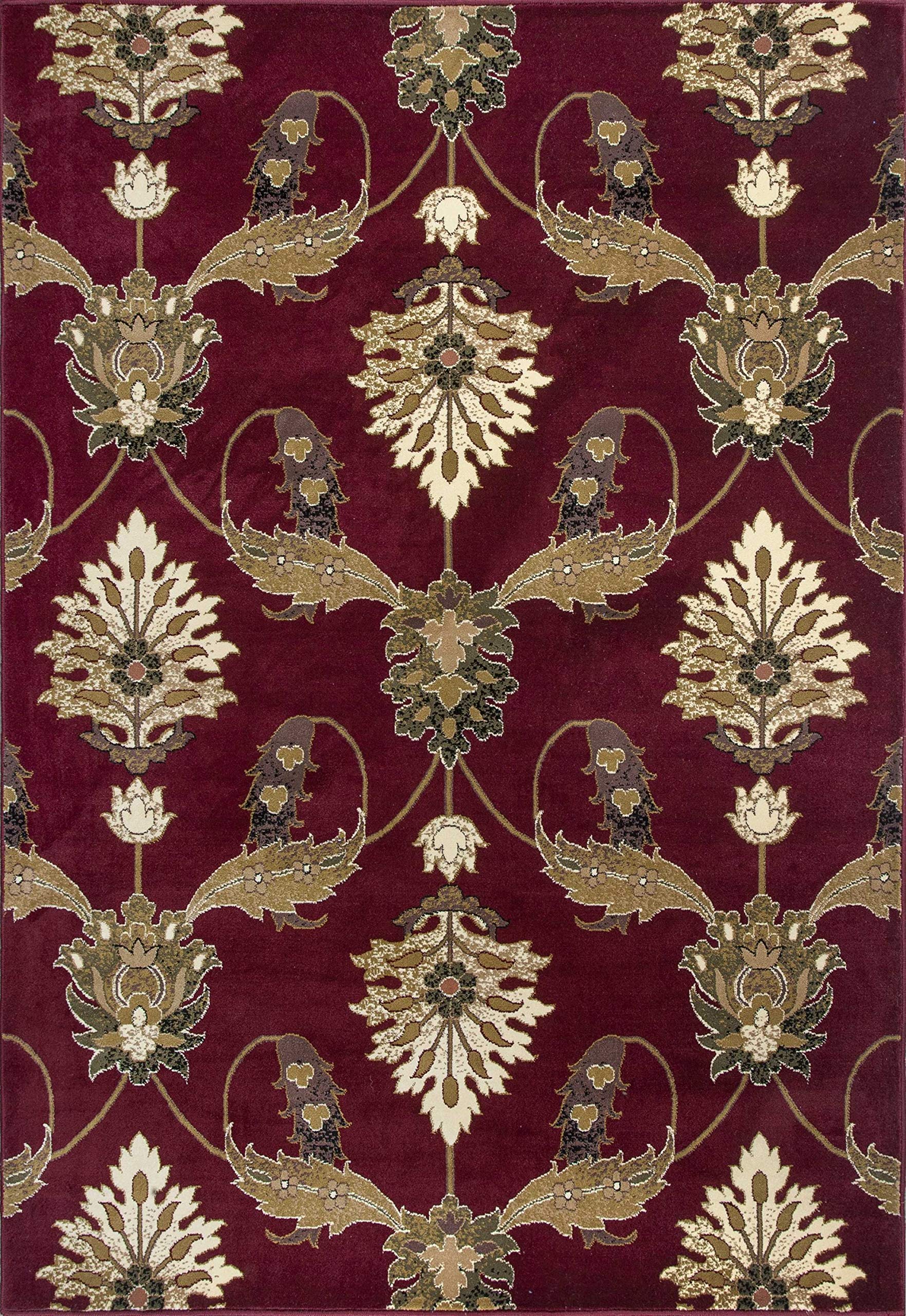 HomeRoots Decor 2'2' x 7'11' Runner Polypropelene Red Area Rug