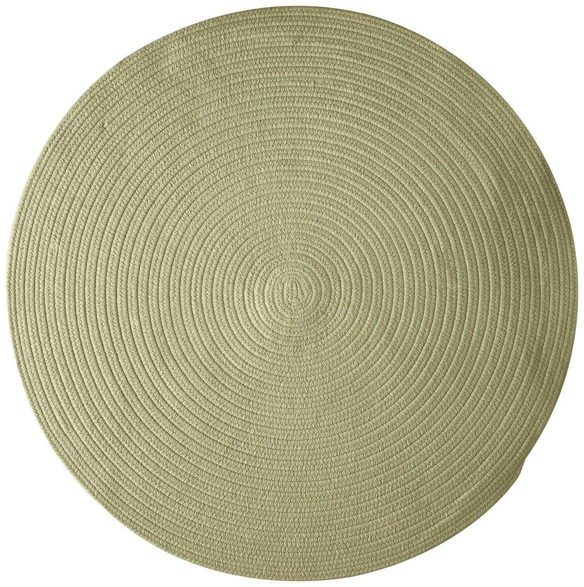 Colonial Mills Bristol Polypropylene Braided Round Rug, 10-Feet, Palm