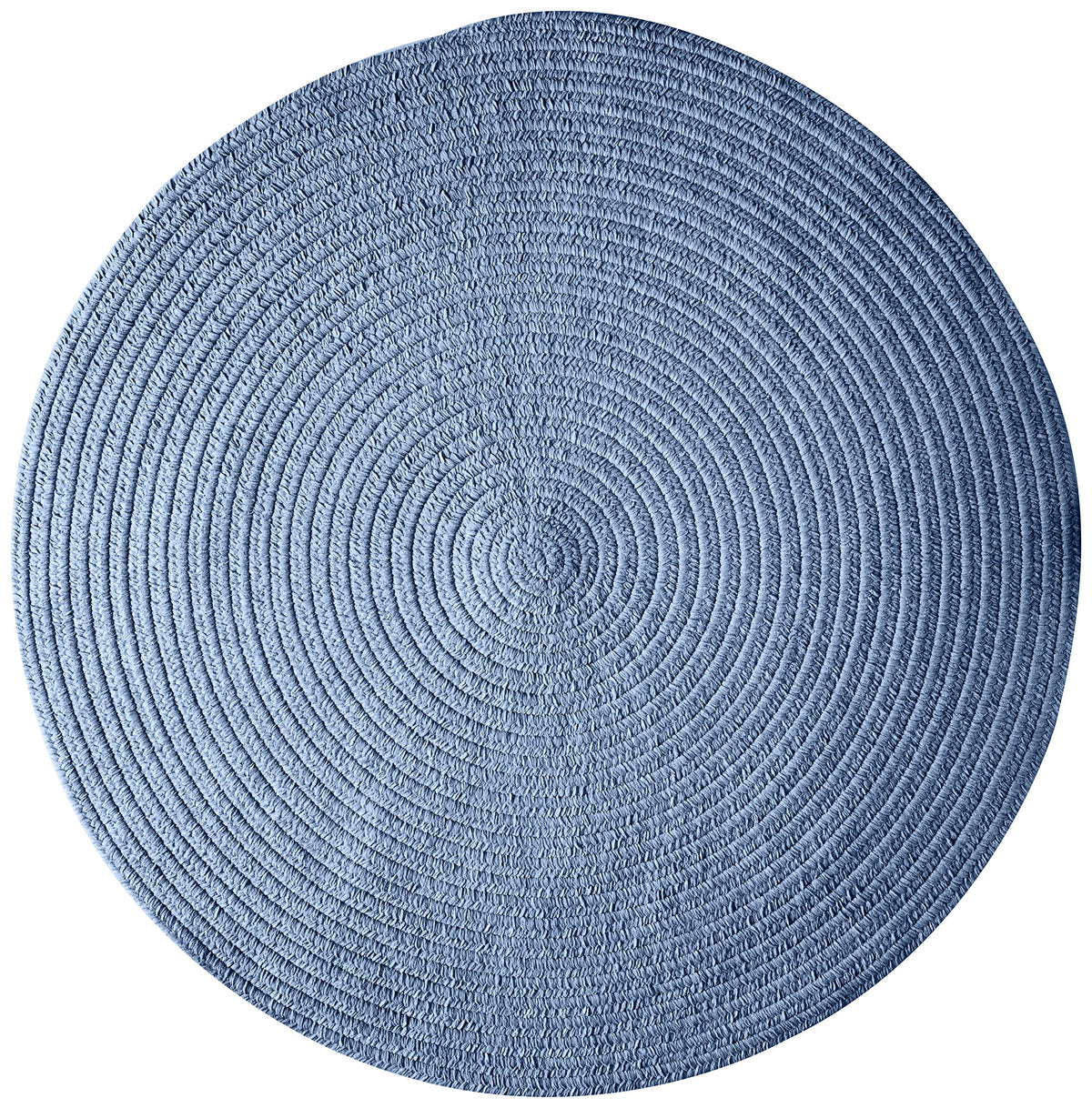 Spring Meadow Braided Rug, 12X12, Petal Blue