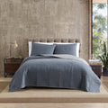 Eddie Bauer - Twin Quilt Set, Reversible Bedding With Matching Sham, Lightweight Home Decor For All Seasons (Hidden Lake Blue, T