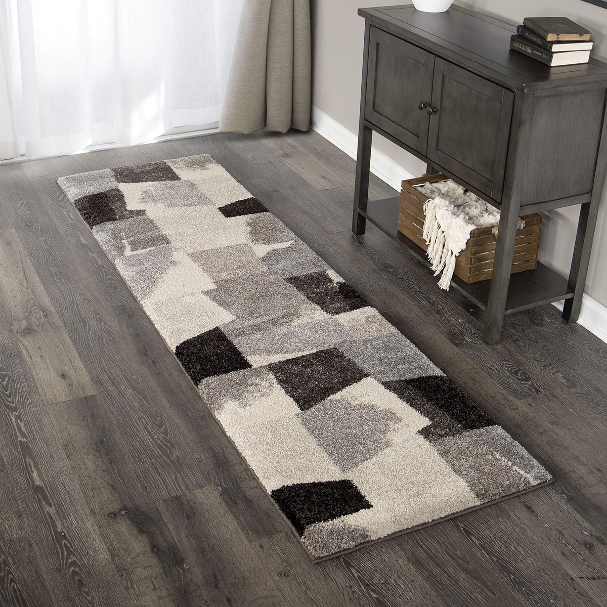 Orian Rugs Wild Weave Rampart Slate Runner Rug, 2'3&quot; X 8', Grey