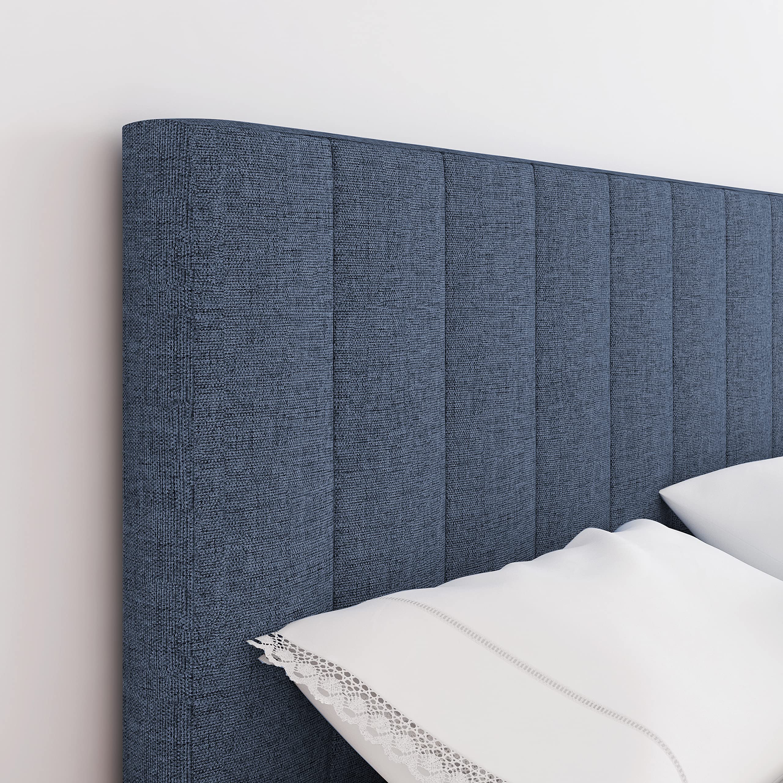 Boyd Sleep Leah Upholstered Vertical Tufted Platform Bed Frame - Thumbnail 3