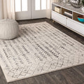 JONATHAN Y MOH210A-5 Ziri Moroccan Geometric Indoor Farmhouse Area-Rug Bohemian Minimalistic Easy-Cleaning Bedroom Kitchen Livin