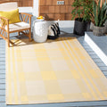 SAFAVIEH Courtyard Collection 8 x 10 Gold/Beige CY6201 Plaid Indoor/ Outside Waterproof Easy cleansingPatio Backyard Mudroom A