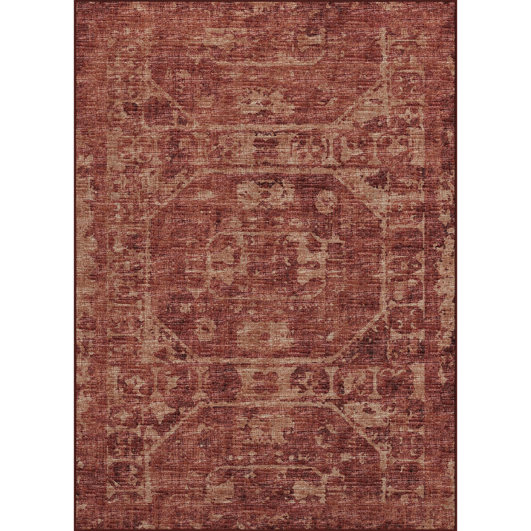 Aberdeen Ab2 Red 8' X 10' Rug