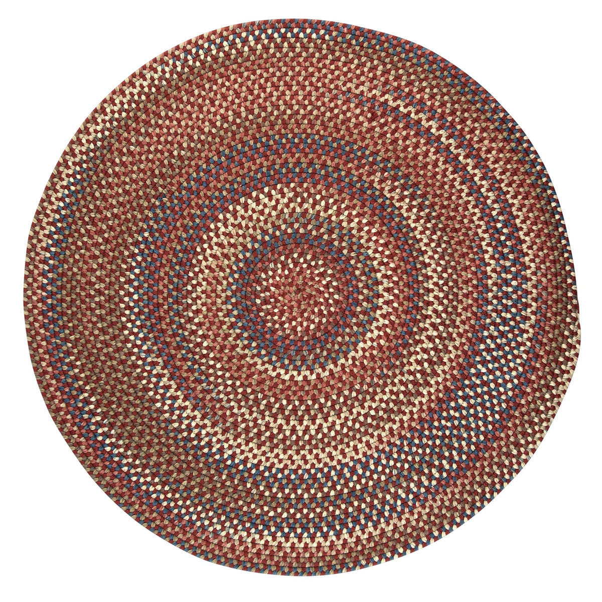 Cedar Cove Polypropylene Braided Round Rug, 8-Feet, Rust