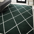 JONATHAN Y SEU102D-3 Cole Minimalist Diamond Trellis Indoor Area-Rug, Modern, Contemporary, Casual Easy-Cleaning,Bedroom,Kitchen