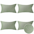 Home Brilliant Outdoor Throw Pillows Waterproof Linen Pillow Covers Farm Rectangle Couch Pillows For Living Room Sofa Decor, Pac