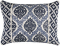 Rizzy Home | BQ4212 | 20"x26" Blue/White/Medallion Standard Sham