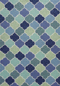 HomeRoots Decor 2' x 3' UV-Treated Polypropelene Blue Area Rug