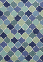 HomeRoots Decor 2' x 3' UV-Treated Polypropelene Blue Area Rug