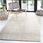 SAFAVIEH Natural Fiber Collection Accent Rug - 3' x 5', Bleach & Ivory, Handmade Farmhouse Jute, Ideal for High Traffic Areas in