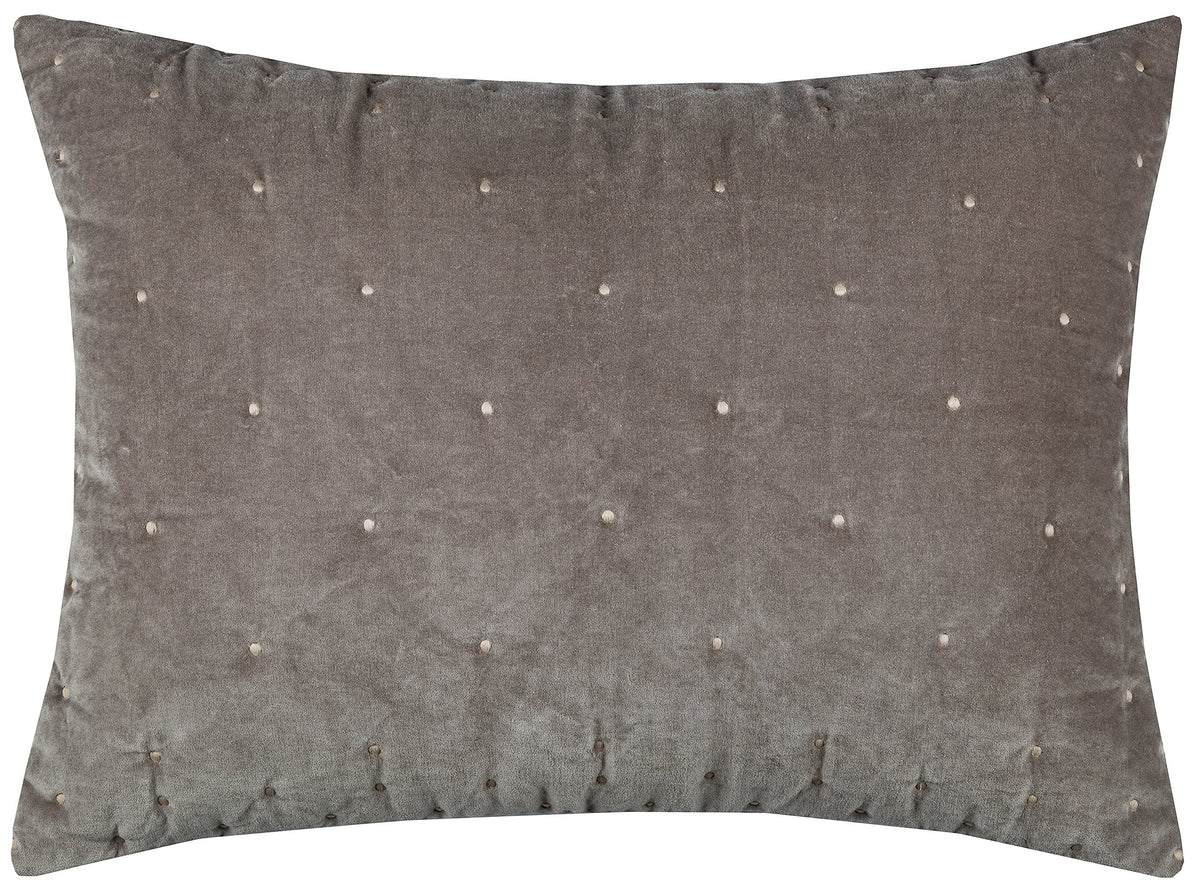 Rizzy Home | BT3046 | King Sham | 20&quot;x36&quot; Gray/Brown/Neutral Geometric