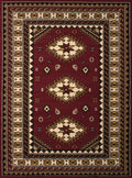 United Weavers Dallas Tres Area Rug - Burgundy, Southwestern Indoor Area Rug with Bordered Pattern, Jute Backing 7 ft 10 in x 10