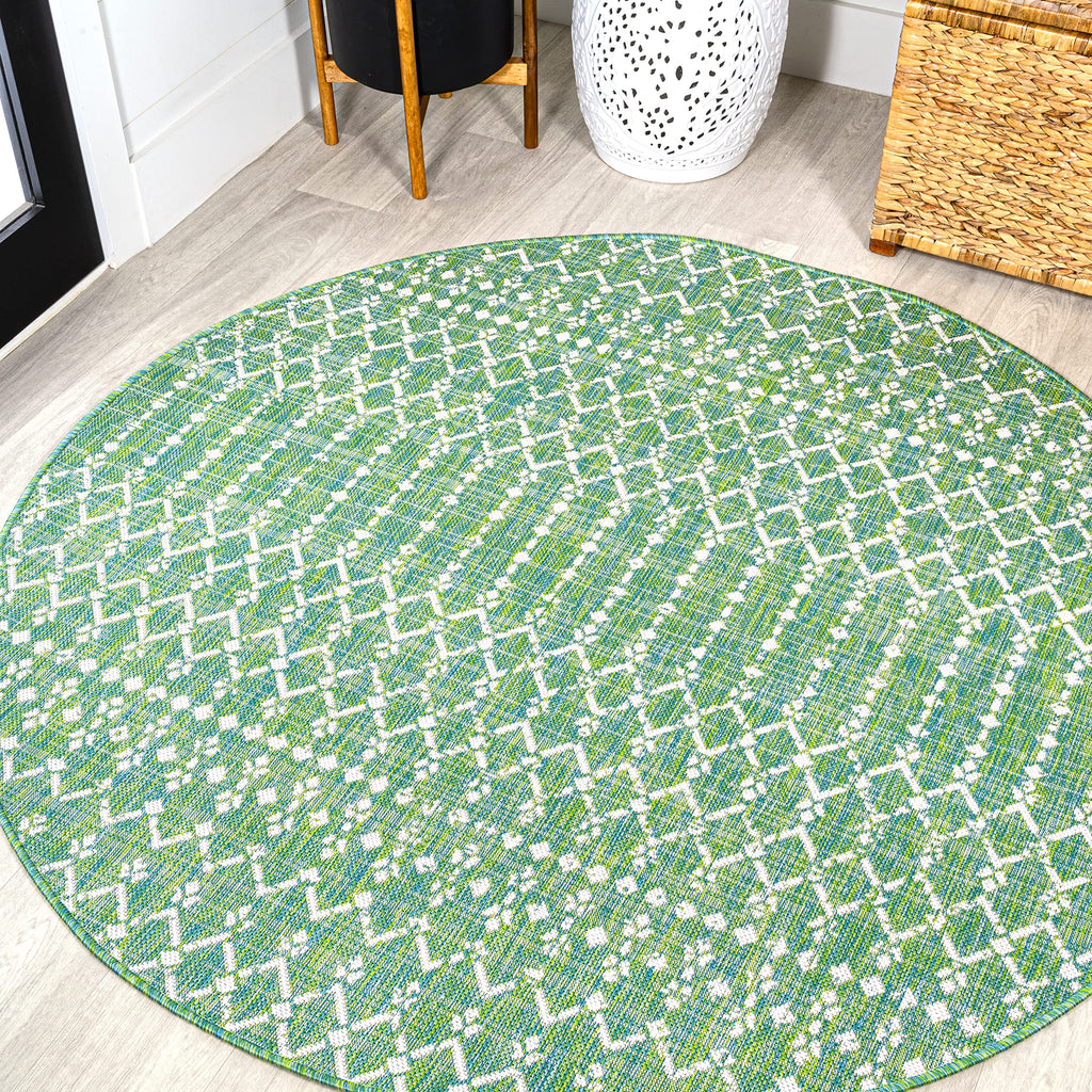 Jonathan Y Smb108L-5R Ourika Moroccan Geometric Textured Weave Indoor Outdoor Area-Rug, Coastal, Bohemian, Modern Easy-Cleaning,