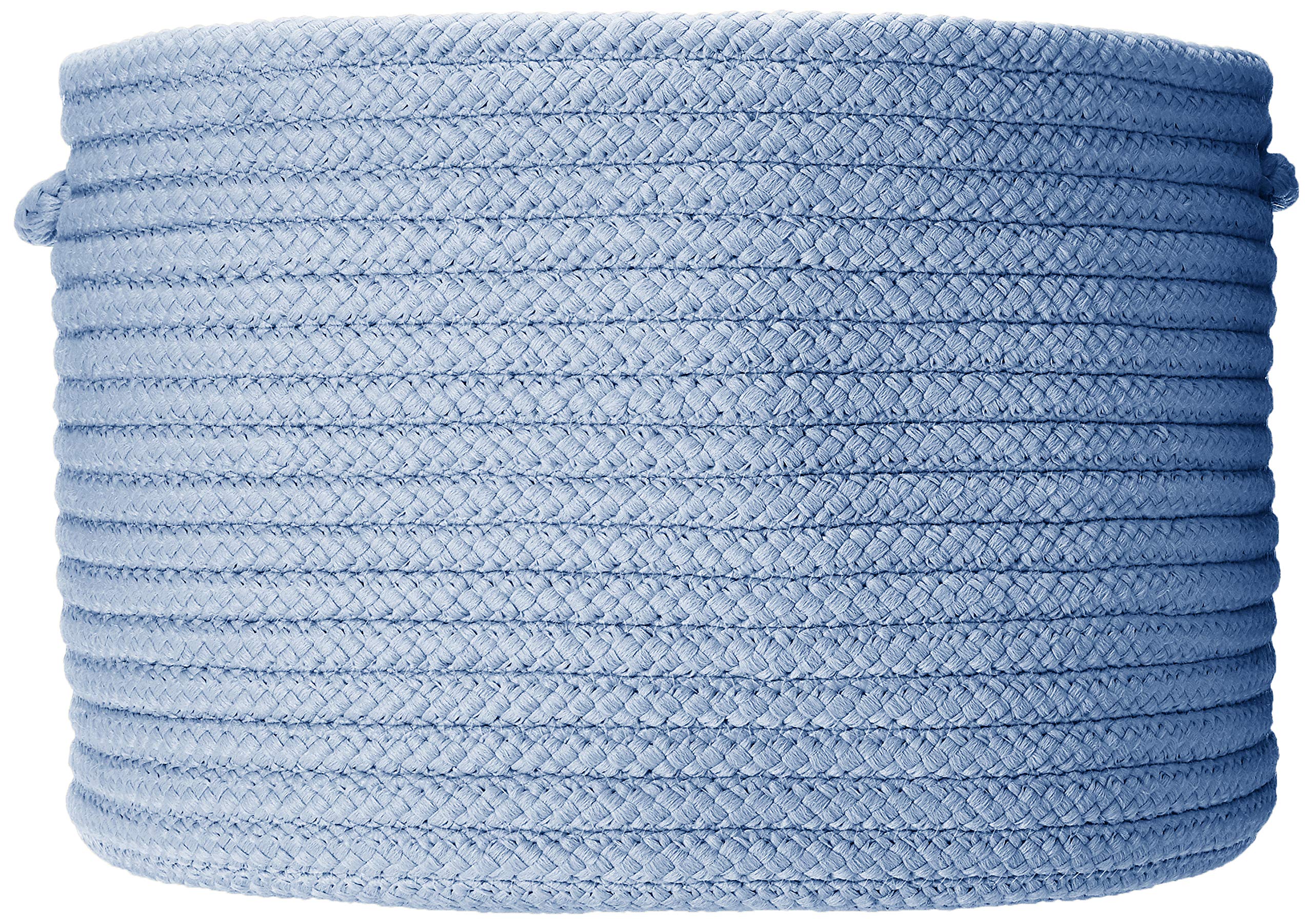 Colonial Mills Simply Home Solid Braided Basket, 18&quot;X18&quot;X12&quot;, Blue Ice