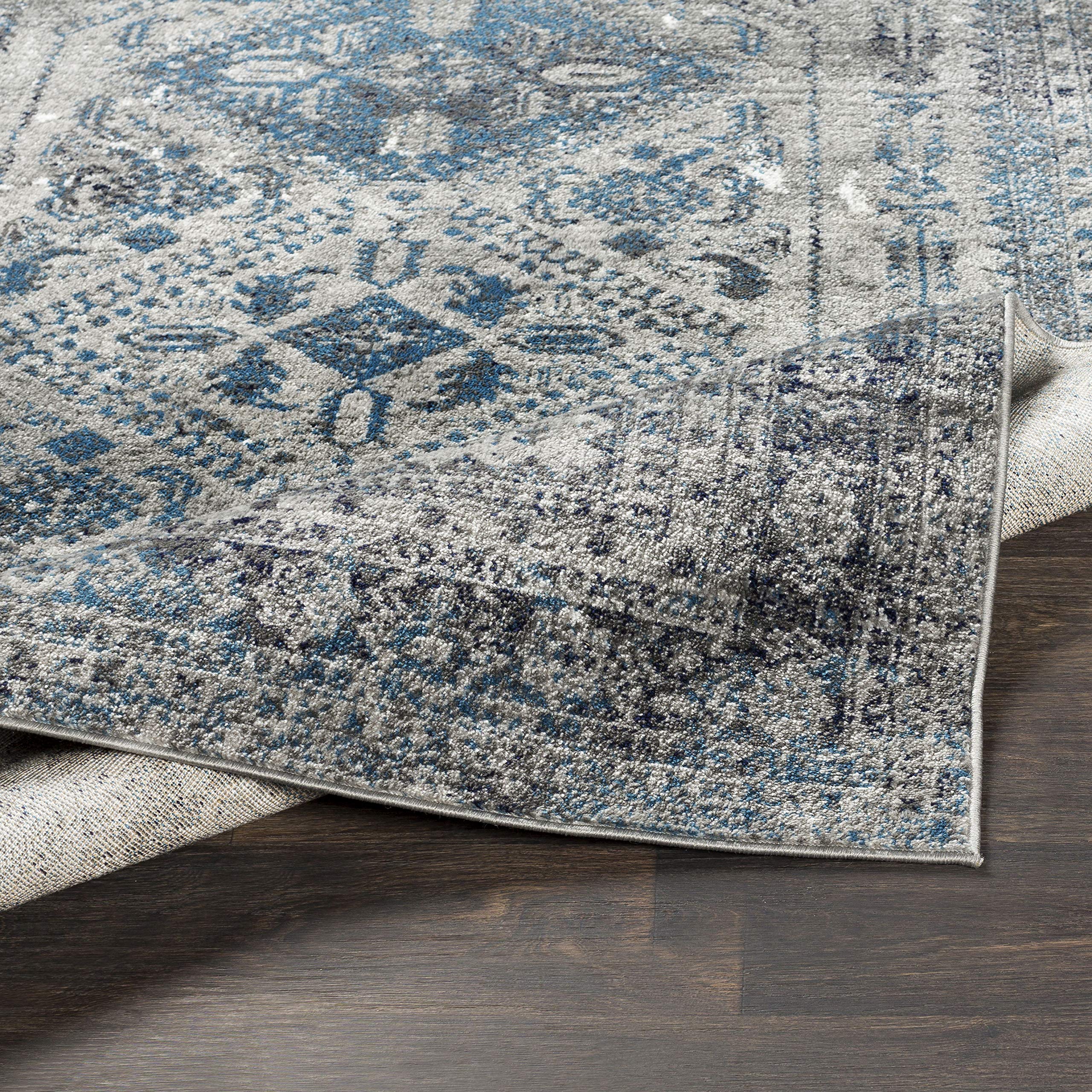 Livabliss Desta Vintage Oriental Area Rug,7'10'' X 10'2'',Blue/Grey