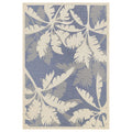 Couristan Monaco Outdoor Area Rug - Coastal Flora 510 X 92 Rectangle in Ivory and Sapphire Blue Color, Hose Washable, Pet Frie